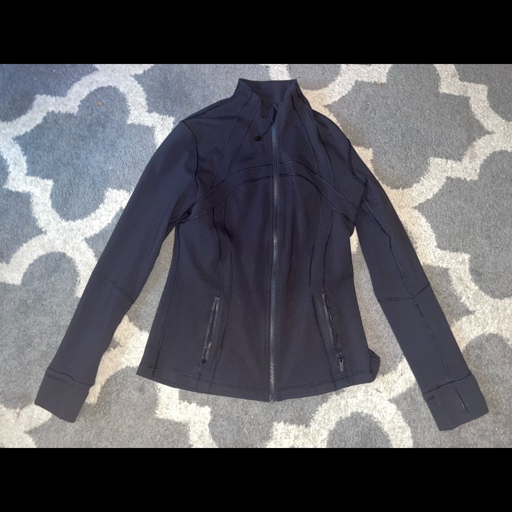 black luon define jacket